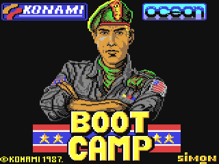 Boot Camp title screen for Commodore 64
